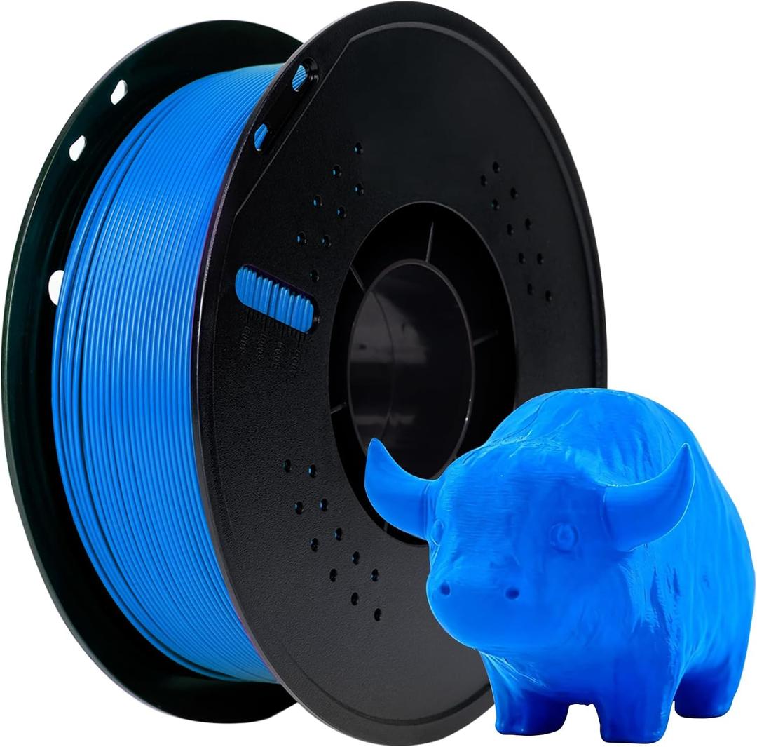 PLA 3D Printer Filament 1.75mm 1KG(2.2lbs), Jucoole, High Precision, Strong Toughness, Odorless, Better Flow, Moisture Proof 3D Printing PLA Filament, for FDM Printers (Blue)