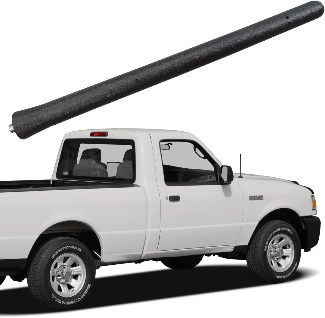 Short Antenna for Ford Ranger (1997-2010), Ford Ranger Antenna - 6 3/4 Inch Car Wash Proof, Internal Copper Coil Antenna Mast Replacement