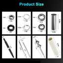 Funmit W10435302 & W10447783 Washer Bearing Tool Kit and Tub Seal Replacement for Whirlpool Cabrio and Maytag Bravos XL Washers, Repair Noisy, Shaking, Leaking, UL/OL Error Issues