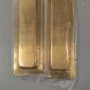 Malimali Recessed Finger Flush Pulls for Pocket, Sliding Barn Door - Brushed Gold Stainless Steel Rectangular Door Pulls (2 Pack) 6 Inch