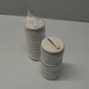 Termichy Stackable Formula Dispenser Portable Milk Powder Container, 2 Pack, Warm Grey