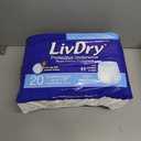LivDry Adult Incontinence Underwear, Extra Absorbency Adult Diapers, Leak Protection, Small, 20-Pack