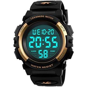 Kids Watch,Boys Watch for 3-15 Year Old Boys,Digital Sport Outdoor Multifunctional Chronograph LED 50 M Waterproof Alarm Calendar Analog Watch for Children with Silicone Band,Kids Gift