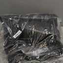 Black Tarp 10x12 Feet, 10 Mil Thick Waterproof Poly Tarps Cover UV Resistant, Rip & Tear Proof with Metal Grommets Every 20 Inches