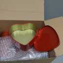 Blulu 18 Pcs Valentine's Day Heart Shaped Metal Tins with Lids 4.72" x 4.33" Valentine Candy Boxes Biscuits Jar Empty Jar Heart Metal Container for Valentines Gift Party Favors (Red)