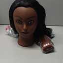 Mannequin Head with Hair for Braiding 16 Inch Practice Hair Mannequin Head for Hairstyling Traning Manikin Doll