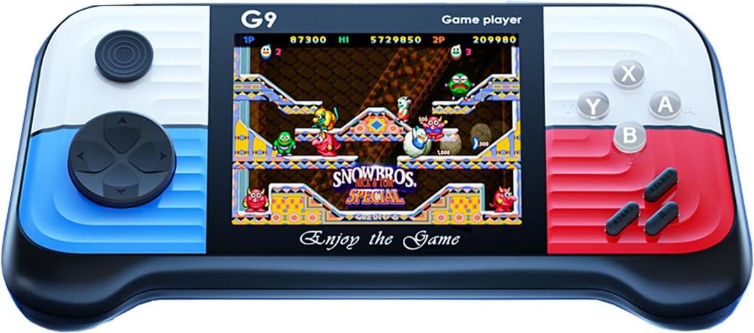 Retro Mini Video Games Portable Handheld Games Handheld Game Console with Classical FC Game 3.0" Color Screen Birthday for Boys Girls and Adults (Red&Blue)