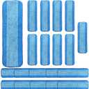 20 Pack Microfiber Cleaning Pads for Bona Mop, Reusable Microfiber Mop Pads for 18 Inch Mop, Hardwood & Hard Surface Floors Replacement Cleaning Mop Pads, Machine Washes