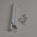 2 Pack Adjustable Tension Curtain Rods 32 to 64 Inches, Stainless Steel Shower Curtain Rods Spring Tension, No Drilling 7/8" Tension Rods for Window, Bathroom, Doorway, Room Divider, White (32-64 IN)