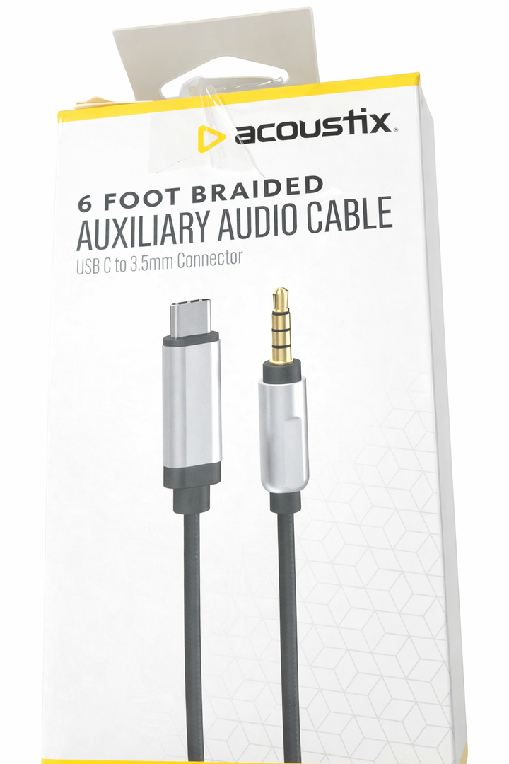 ACX USB C TO 3,5MM CABLE 6FT BK,