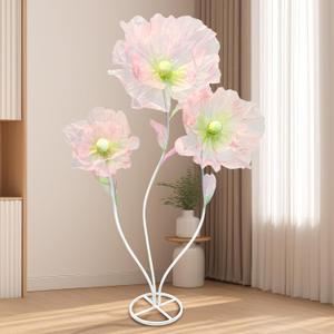 Giant Flowers for Decoration 5.7FT Large Giant Flowers Huge Artificial Flowers with Standing Base Handmade Artificial Giant Flower for Wedding Birthday Party Banquet Background Decor