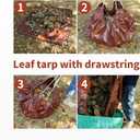 TARPAL 4x4 Feet(3pack) Small tarp with Drawstring Tarp Waterproof Brown Medium Duty tarps Multipurpose Cover for Leaf Camping Firewood Outdoor Furniture etc.