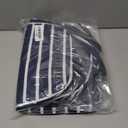 KOSUES Classic Navy Blue And White Stripes Horizontal Striped Laptop Backpacks Double Shoulder Laptop Pack Bag Casual Back Pack Lightweight Daypack Bags With Side Pockets For Business Travel Hiking