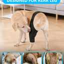 Dog Rear Leg Sleeve to Prevent Licking - Reusable Dog Surgery Recovery Suit with Adjustable Velcro, Breathable Comfortable Recovery Sleeve for Hot Spots & Wounds, Cone Alternative (L Size)