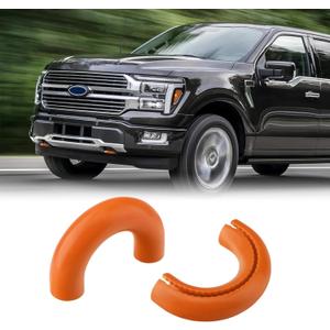 Tow Hook Covers for Ford F150 2004-2025 Bronco Base/Big Bend/Outer Banks 2021-2025 Compatible with Toyota Tundra Accessories 2017-2021|(Orange)