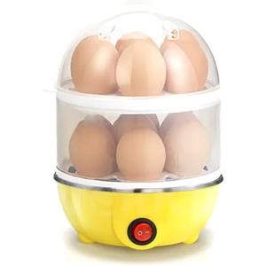Rapid Electric Egg Cooker, 14/7 Eggs Capacity for Hard Boiled Eggs (Yellow, 14 egg,)