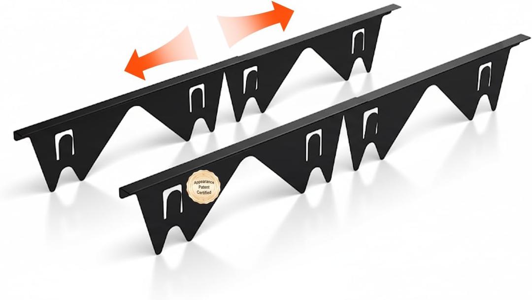 Stove Gap Covers for Electric, Oven Side Guards 2pcs, Gas Range Crack Strip, Stainless Steel Space Filler Between Stove & Counter Top, Crumb Catcher-Adjustable Len. 13.8" to 27.5", Fit 18",22",25" etc