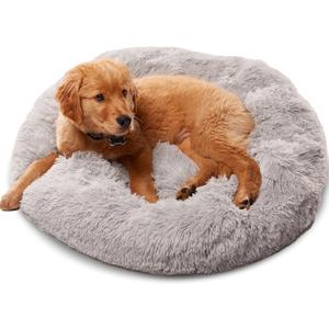 Active Pets Large Dog Bed, Calming Orthopedic Pet Bedding for Anxiety Relief, Joint Support & Comfort, Washable Dog Furniture, S 25lbs, Light Grey