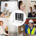 Rainmae 2 Pack Magnetic Pen Holder, Acrylic Magnetic Dry Erase Marker Holder, Whiteboard Marker Holder, magnetic Marker Pen Pencil Organizer for Refrigerator Whiteboard Office School