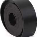 lalatia Double Sided Faux Leather Strip Crafts Strap 1.5 Inch Wide Black 2 Yards Long
