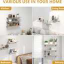 LSK 6PCS L Bracket, 6"2"(15050mm) Shelf Support Corner Bracket for Wooden Board, Max Load : 42lb, Black