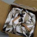 MIULEE Pack of 2 Decorative Outdoor Waterproof Throw Pillow Covers Flower Print Chic Boho Accent Pillow Covers for Square Garden Patio Cushion 16x16 Inch, Blue Grey