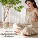 Liotww XL Large Acrylic Cylinder Clear Plastic Flower Vase for Home Decor