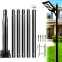 Street Light Pole 20Ft, Street Light Poles for Outdoor Lighting, Solar Pole Accessory for Street, Suitable for Farm, courtyards, Parks, and Roads (114+76)