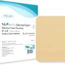 MedVance TM Silicone - Silicone Adhesive Foam Absorbent Dressing, 6"x8", Box of 5 dressings