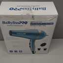 BaBylissPRO Nano Titanium 2000-Watt Blow Dryer with Concentrator Nozzle, Professional Grade Ionic Corded Styling Tool for Hair (Blue)