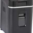 Amazon Basics 200-Sheet Auto Feed Cross-Cut Paper Shredder, High Security P-4, Anti-Jam, 8.5 Gallon Pullout Bin, Black