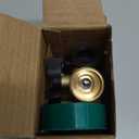 Biswing Garden Hose Splitter 2 Way, Heavy Duty Brass Connector Tap Splitter, Y Splitter 2 Valves with 2 Extra Rubber Washers