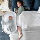 HALO BassiNest Swivel Sleeper 3.0 – Over-Bed Baby Bassinet with 360 Rotation, Adjustable Height, Breathable Mesh, Safe Close Sleeping, Lowering Wall for Easy Access, Feeding & C-Section Recovery