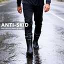 Rain Boots for Men Waterproof Mens Mid-Calf with PVC Rubber Boots Mens Mud Boots, Garden Boots Comfort Lightweight Gardening Fishing Shoes for Yard Farm Outdoor Work, 47