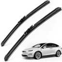 Wiper Blades for Tesla Model X 2016-2020, 28" + 18" Front Windshield Wiper Blade with Integrated Washing - Durable Stable and Quiet - fit All Weather Performance (2Pcs)