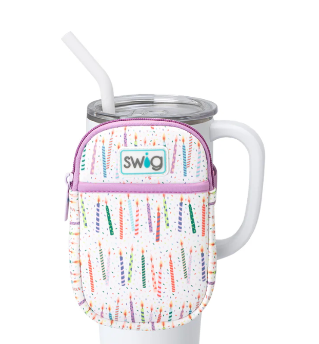 Swig Life Mega Mug Pouch, Water Bottle Bag with Adjustable Strap, Water Bottle Fanny Pack with Zippered Phone Pocket, Holds Travel Essentials, Bottles, Tumbler Accessories