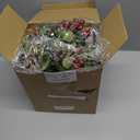 4Pcs Flocked Christmas Candle Rings Mini Christmas Wreaths, 10"x3.5" Perfect PE Small Christmas Wreath Snowy Pinecone&Red Berry Cedar Eucalyptus Cypress Wreath Candle Holders Table Centerpiece Decor