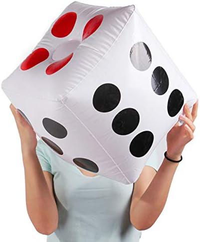 Warmtree 13" Jumbo Inflatable Dice, Pack of 2
