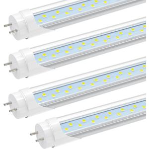 JESLED T8 LED Tube Light 3FT, 2520LM, 18W(45W Equivalent), 6000K, Ballast Bypass, 36 Inch F25T8 Fluorescent Bulb, Dual Ended, 36” Lighting Tube Fixture (4-Pack)