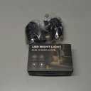 L LOHAS LED Night Light, Dimmable Night Lights Plug into Wall, Dusk to Dawn Sensor, Soft White 3000K, 0-100LM, Plug in Night Light, Modern Nightlights for Hallway Bedroom Stairway Bathroom, 2 Pack