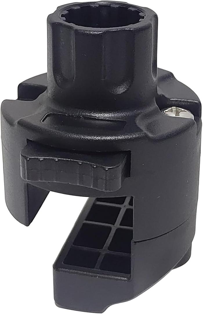 Square Rail Mount for 1-1/4" Square Tube, Compatible with Scotty Post Mount Rod Holders Ideal for Pontoon Boats (Half Surrounded)