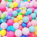 Eco-Friendly Colorful Ball Love Five-pointed Star Ball Pit Balls 2.36Inch Soft Plastic Ball Baby Pool Water Toys , Kiddie Pool, Party Decoration Children's Educational Toys(Rainbow Color) 50 Balls