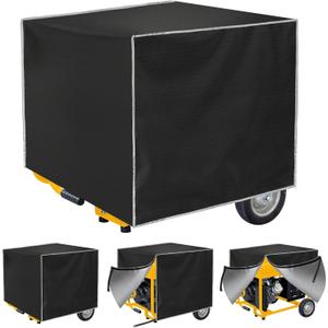 Generator Cover Waterproof,600D Polyester with Elastic Drawstring While Running Outdoors, Weather/UV Resistant Generator Cover for Universal Portable Generators 5500-15000 Watt (38''L x 28''W x 30''H), XL