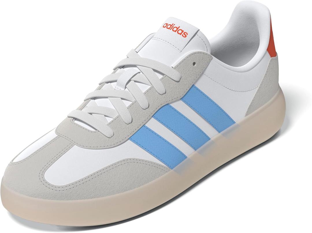 adidas Men's Barreda Decode, White/Semi Blue Burst/Semi Impact Orange, 6