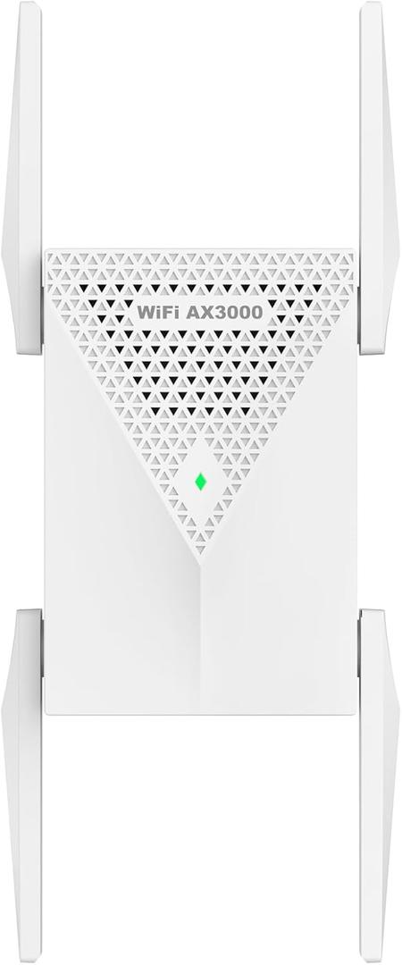 2025 AX3000 WiFi 6 Extender-Dual Band (2.4G/5.8G), WiFi Extender Signal Booster with Gigabit Ethernet Port, Access Point, No Required App, Long Range WiFi Booster, Faster Speed and Easy Setup