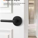 Haidms 2 Pieces Black Dummy Door Handles, No-Turning Dummy Door Levers, Inactive Half Door Handle, Decorative Black Door Handle for Closet