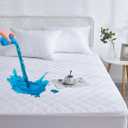 Premium 100% Waterproof Mattress Protector Twin Size, 8"-21" Deep Pocket ( White, Twin Size )