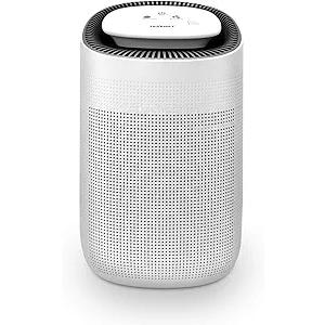 Tenergy Sorbi 1000ml Air Dehumidifier w/Purifying Function, True HEPA Filter, Auto Shutoff, Touch Control Adjustable Air Speed, Ultra-Quiet, Ideal for Closets & Bathrooms