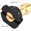 3 x HAOHIZE Pressure Washer Tips, 5 Pcs Pressure Power Washer Nozzle Tips for 1/4'' Quick Connect, 4000 PSI Multiple Degrees Pressure Washer Spray Nozzle (0, 15, 25, 40, 65) 2.5 GPM