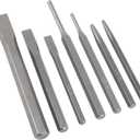 Performance Tool W760 7-Piece Punch & Chisel Set, High Carbon Steel, Ideal for Metalwork